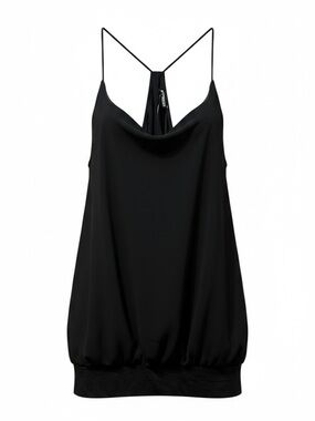 Express Black Cowl Neck Racerback Blouson Tank Top Medium